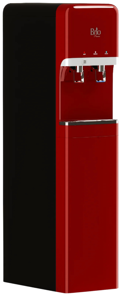 Red bottleless water cooler