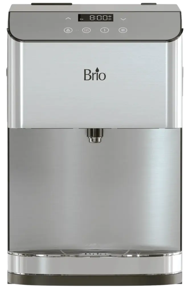 Silver brio countertop water cooler bottleless